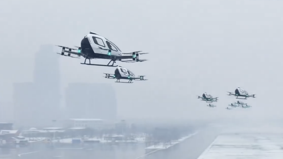 China entra en la era de los “taxis voladores” con certificación para drones autónomos de pasajeros